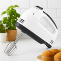 96 Pieces Electric Hand Mixer 7-Speeds (Powerful Handheld Mixer with Turbo Boost – Lightweight and Ergonomic Design – White – Perfect for Baking – Whipping – Mixing and Beating)