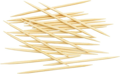 Bamboo Toothpicks - Pack of 4, Eco-Friendly, Natural Wood Toothpicks for Parties, Catering, & Everyday Use