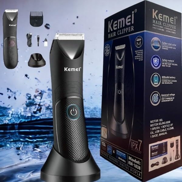 60 Pieces Professional Hair Clippers and Trimmer Sets for Men (Precision Barber Clippers with High-Performance Blades – Corded Electric Grooming Kit for Haircut – Beard – and Mustache Trimming)