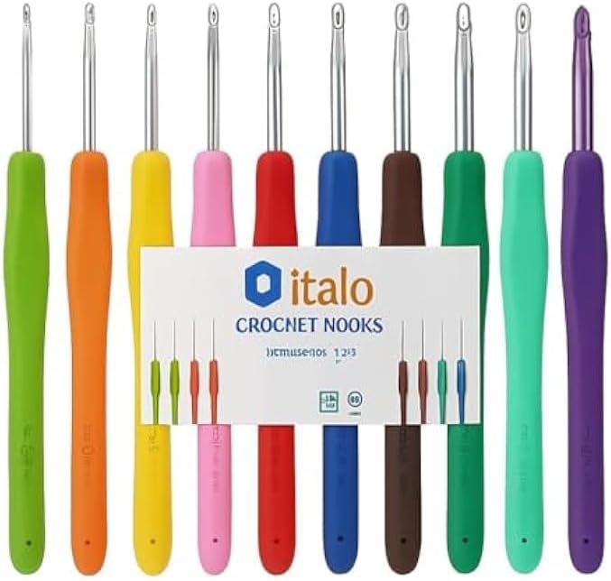 72 Pieces Crochet Hook Set - 9 Sizes Assorted Colors (Crochet Hooks Kit for Yarn – Crafts & DIY)
