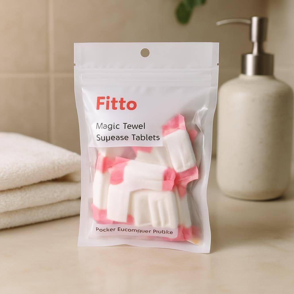 120 Pieces Magic Towel Squeeze Tablets - Pack of 15 Compact Towels