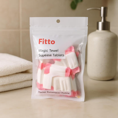 Magic Towel Squeeze Tablets - Pack of 15 Compact Towels