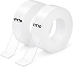 144 Pieces Transparent Sticky Tape 2 Pieces (18mmx30m for Office – Craft – and Home Use)