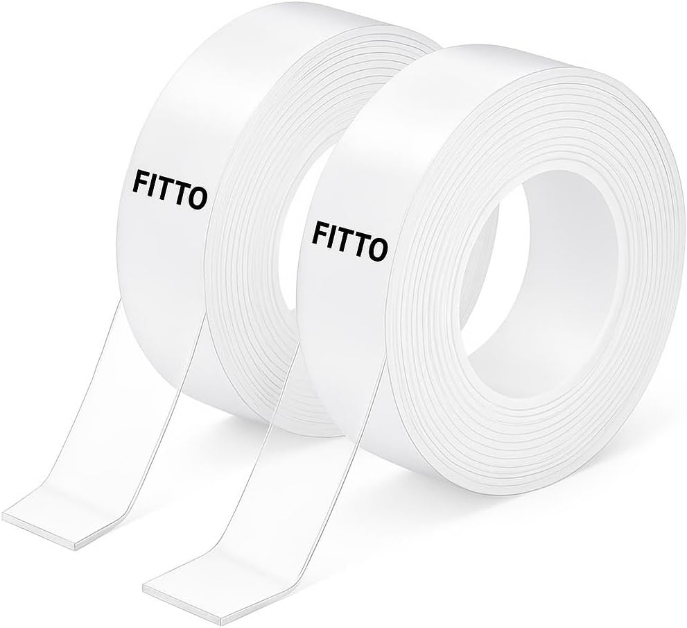 Transparent Sticky Tape 2 Pieces 18mmx30m for Office, Craft, and Home Use