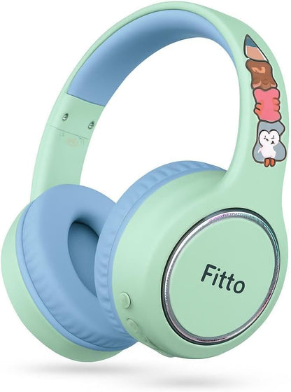 Wireless Over-Ear Headphones for Kids with Volume Limiting Feature