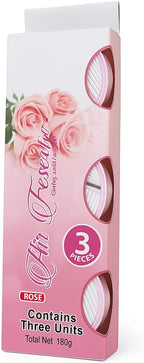 120 Pieces Car Air Freshener Rose Scent Pack ofs (3 Long Lasting Hanging Perfume for Car Interior)