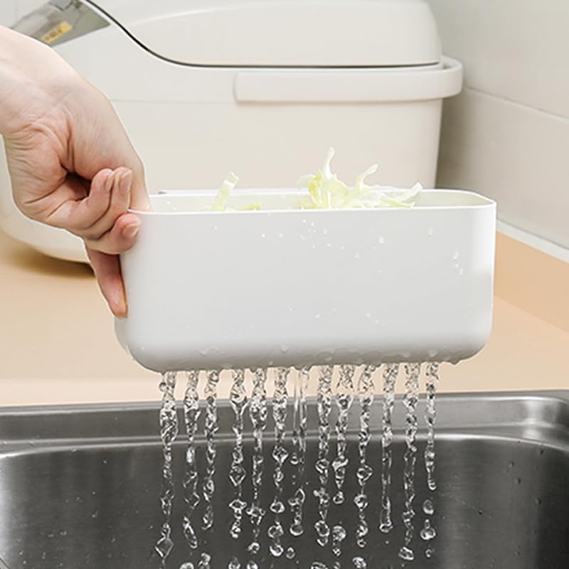 144 Pieces Long Water Sink Drain Baskets (Easy Drain Design – White)