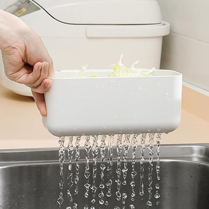Long Water Sink Drain Basket – Easy Drain Design – White