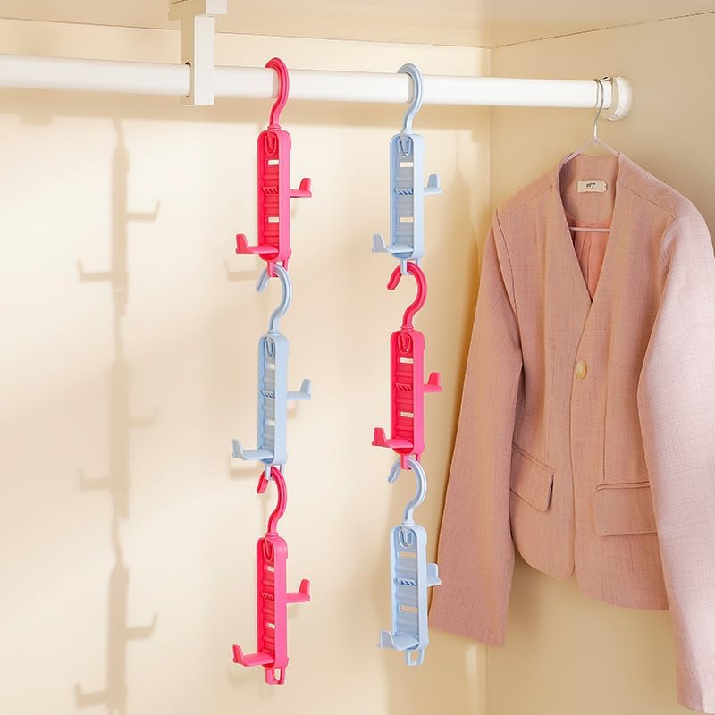 144 Pieces 360 degree rotatable Multi-Functional Bag Hanger - Pack of 2s