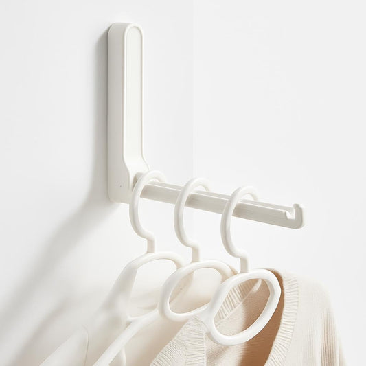 Adhesive Hanger Storage Tool – No-Drill Design – Strong Load-Bearing – White
