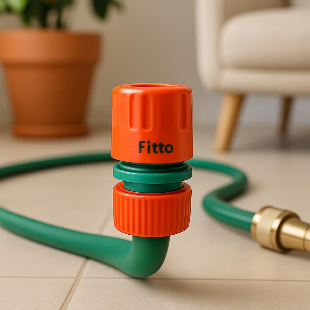 144 Pieces Hose Quick Connectors for 1/2 to (5/8 Inch Hoses - Red and Green)