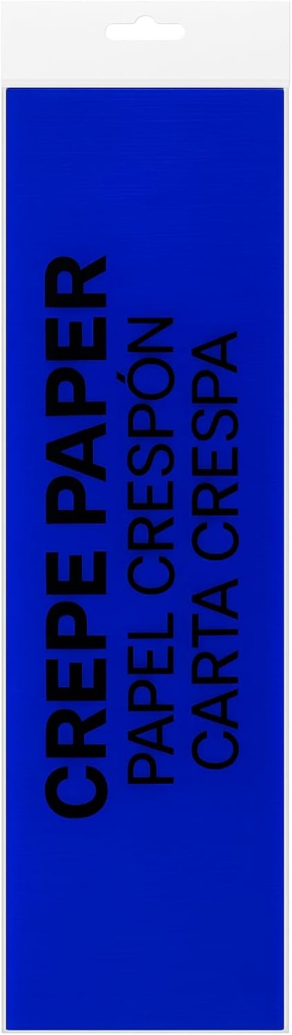 Crepe Paper Roll 200cm x 50cm Royal Blue for Crafts and Decorations