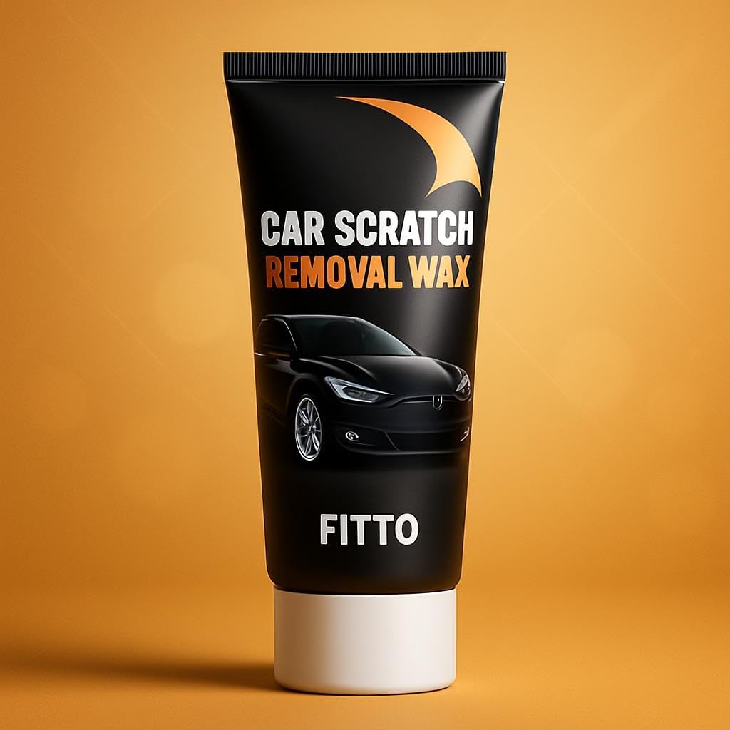 Car Scratch Repair Wax – Premium Polishing Wax Kit with Sponge & Wipe – 120ML Scratch Remover for Vehicles – Long-Lasting Shine & Protection