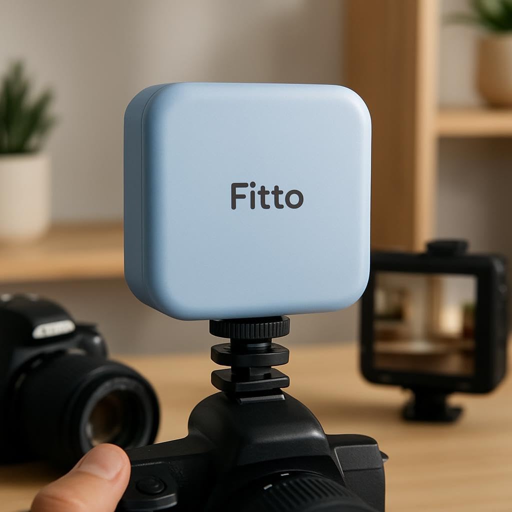 USB Rechargeable LED Video Light, 5.5W, 60° Rotatable for Photography and Filmmaking