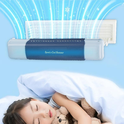 Adjustable Central Air Conditioning Windscreen - Blue