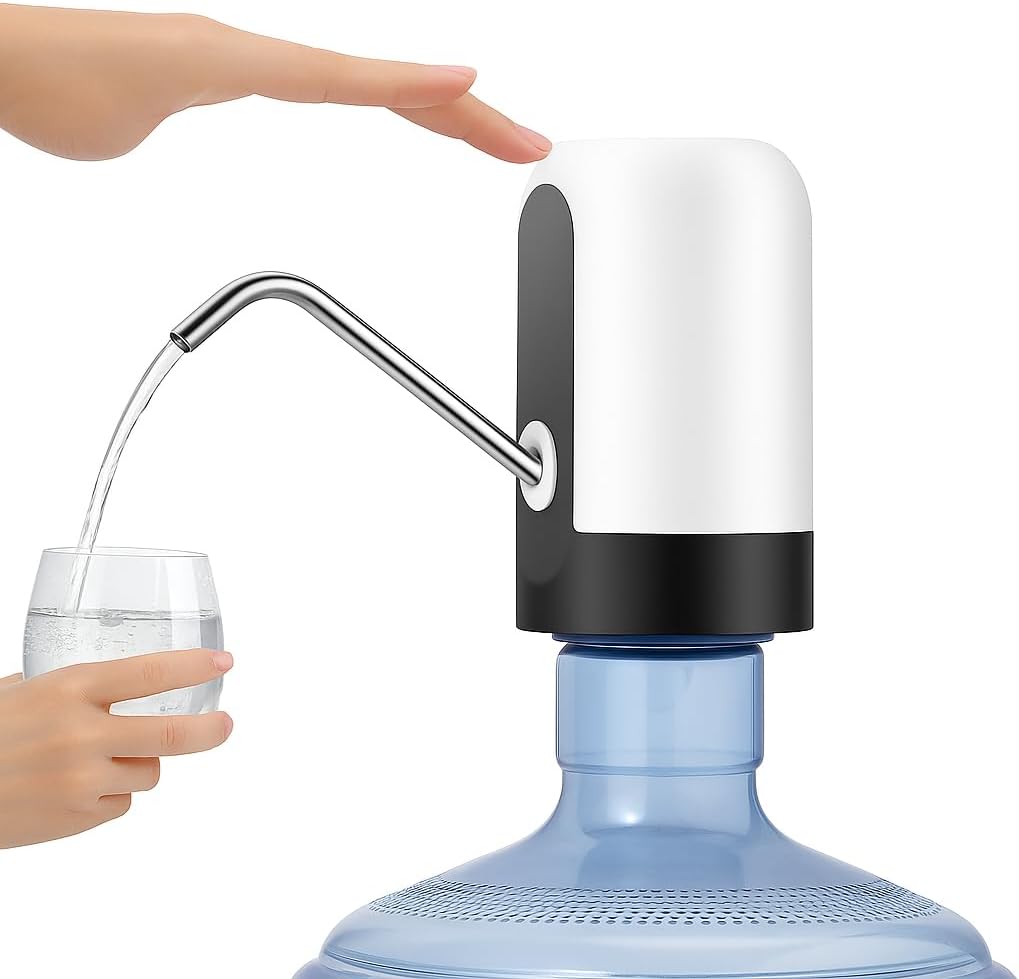 96 Pieces Water Bottle Pumps (Automatic – USB Charging – For 3-5 Gallon Bottle – Portable – For Outdoor Home Office)