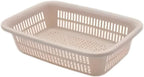 96 Pieces Mini Storage Basket X-Larges (39x29x8 cm Sturdy Transparent-Natural Plastic Storage Basket – 4.5L – BPA-Free – Easy to Stack and Clean – Assorted)