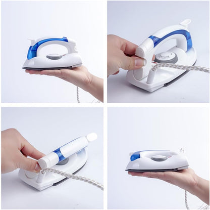 Travel Iron Portable Steam Iron, Mini Handheld, Non-Stick, Adjustable Temperature, Compact Travel Steamer, White