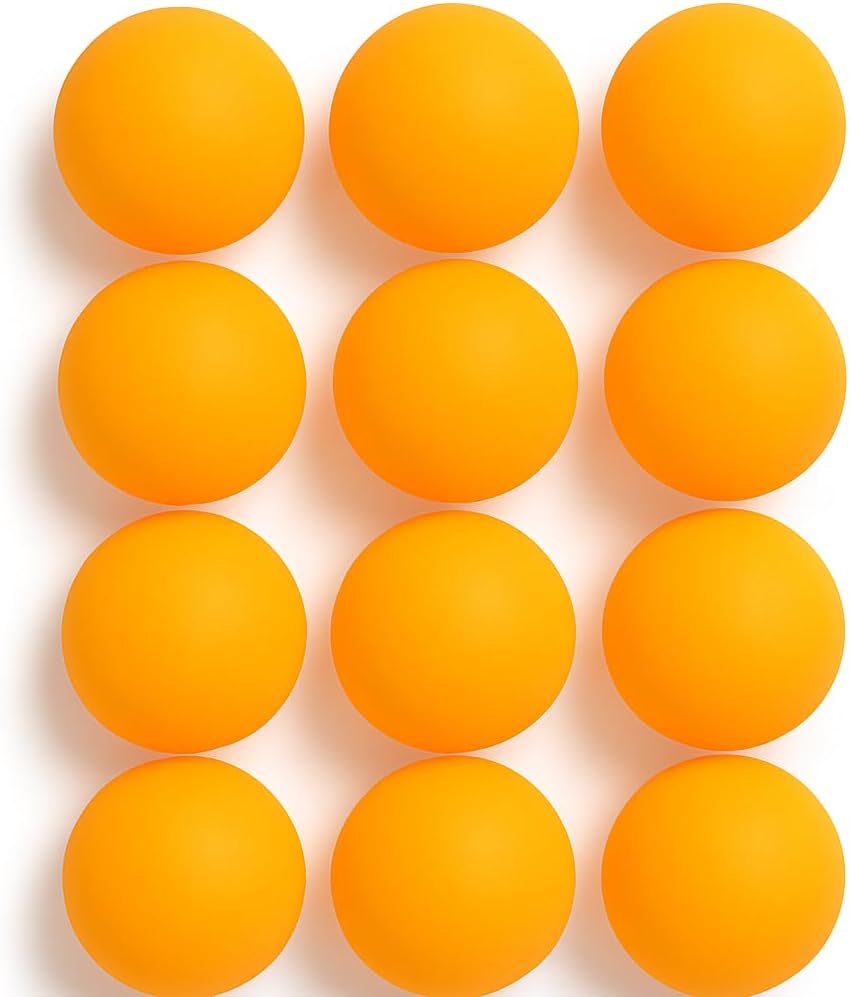 120 Pieces Table Tennis & Party Plastic Balls | Washable Beer Balls for Carnival (Pool – Baby Shower – Arts & Crafts – 12 Pieces – Orange)