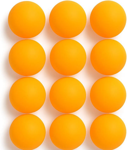 Table Tennis & Party Plastic Balls | Washable Beer Balls for Carnival, Pool, Baby Shower, Arts & Crafts – 12 Pieces, Orange