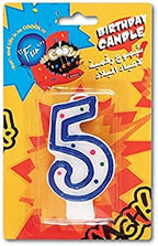 240 Pieces Birthday Candles (Number 5 Cake Candle for Birthday Party – Birthday Decor – Party Supplies – Event Favor)