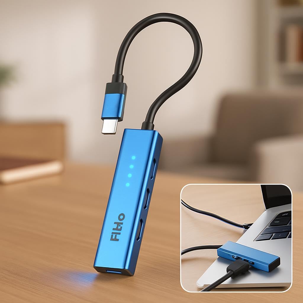 96 Pieces 4-Port USB-C & USB 3.0 Hubs for Fast Data Transfer