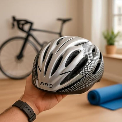 Grey Cycling Helmet for Adults - Lightweight, Adjustable, and Comfortable Safety Gear