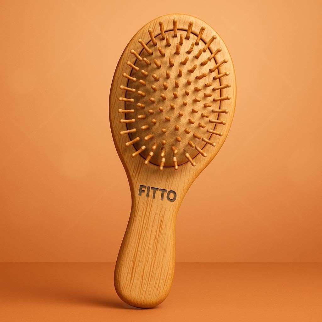 120 Pieces Wet Hair Brush Bamboo Detangling Brushes (Natural Wooden Paddle – Organic Hairbrush for Women – Men & Kids – Gentle on Hair & Scalp – Reduces Breakage & Tangles – Eco-Friendly – Durable Design)