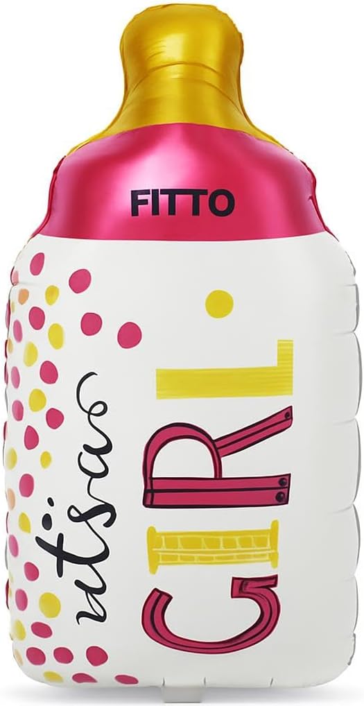 Foil Balloon Feeding Bottle Shape Its a Girl Pink Color
