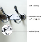 72 Pieces 4 Hooks Wall Hangers (Towel Hooks – Heavy Duty – Ideal for Kitchen – Bathroom – Shower – Home Door – Closet – Cabinet – Chrome)