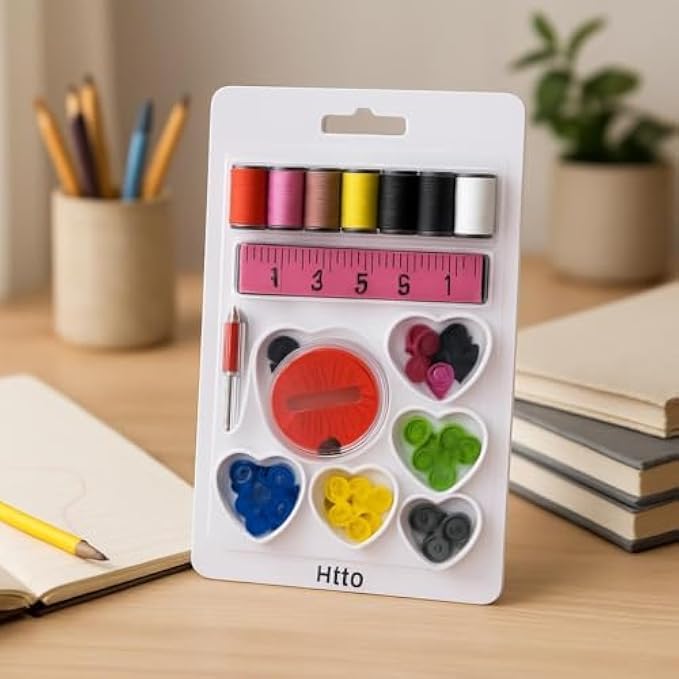 Big Sewing Kit with Buttons, Threads, Needles & Accessories – Travel & Home Mending Sewing Set