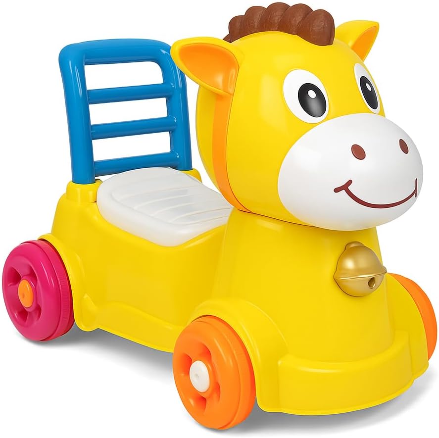 48 Pieces 2 In 1 Toddler Ride On Cars (Horse Design with Built-In Potty Lights and Music)