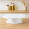 96 Pieces White Rotating Cake Stand - 360° Rotating Cake Turntables for Decorating (Frosting – and Display - Non-Slip – Easy-Clean Surface - Ideal for Cakes – Cupcakes – Desserts – Baking Enthusiasts)