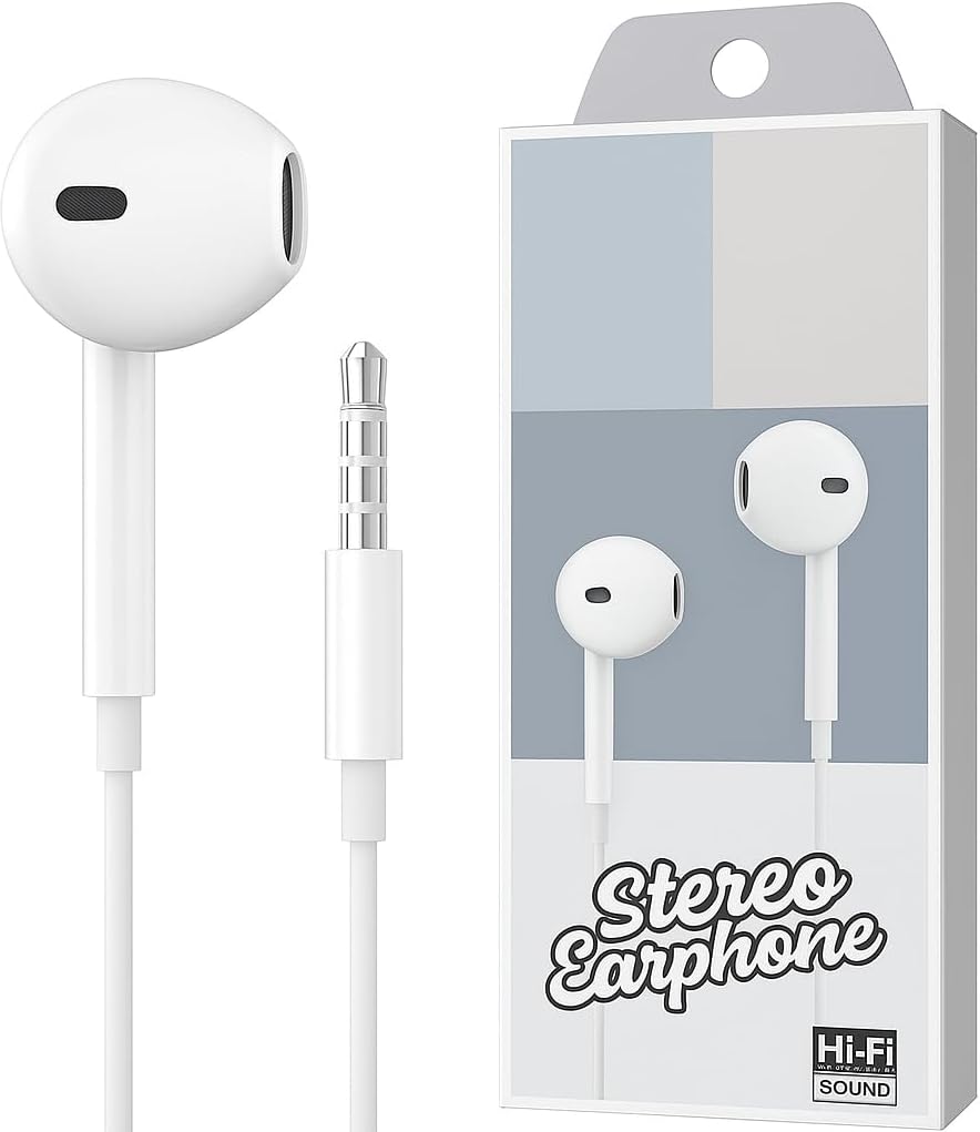 Earphones AUX Cable 3.5mm Audio Wire for Smartphones, Tablets & Cars