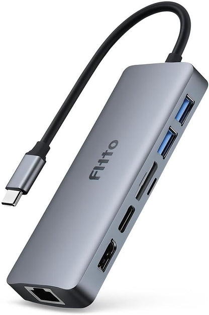 8 in 1 USB C Hub, Type C to HDTV, R345, TF/SD, USBx2, PD, Type C
