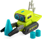 48 Pieces Interactive Remote Control Forklift Robot Toys for Kids - Cute Design with Joystick Remote (Cube & Cone Accessories for Fun and Learning)