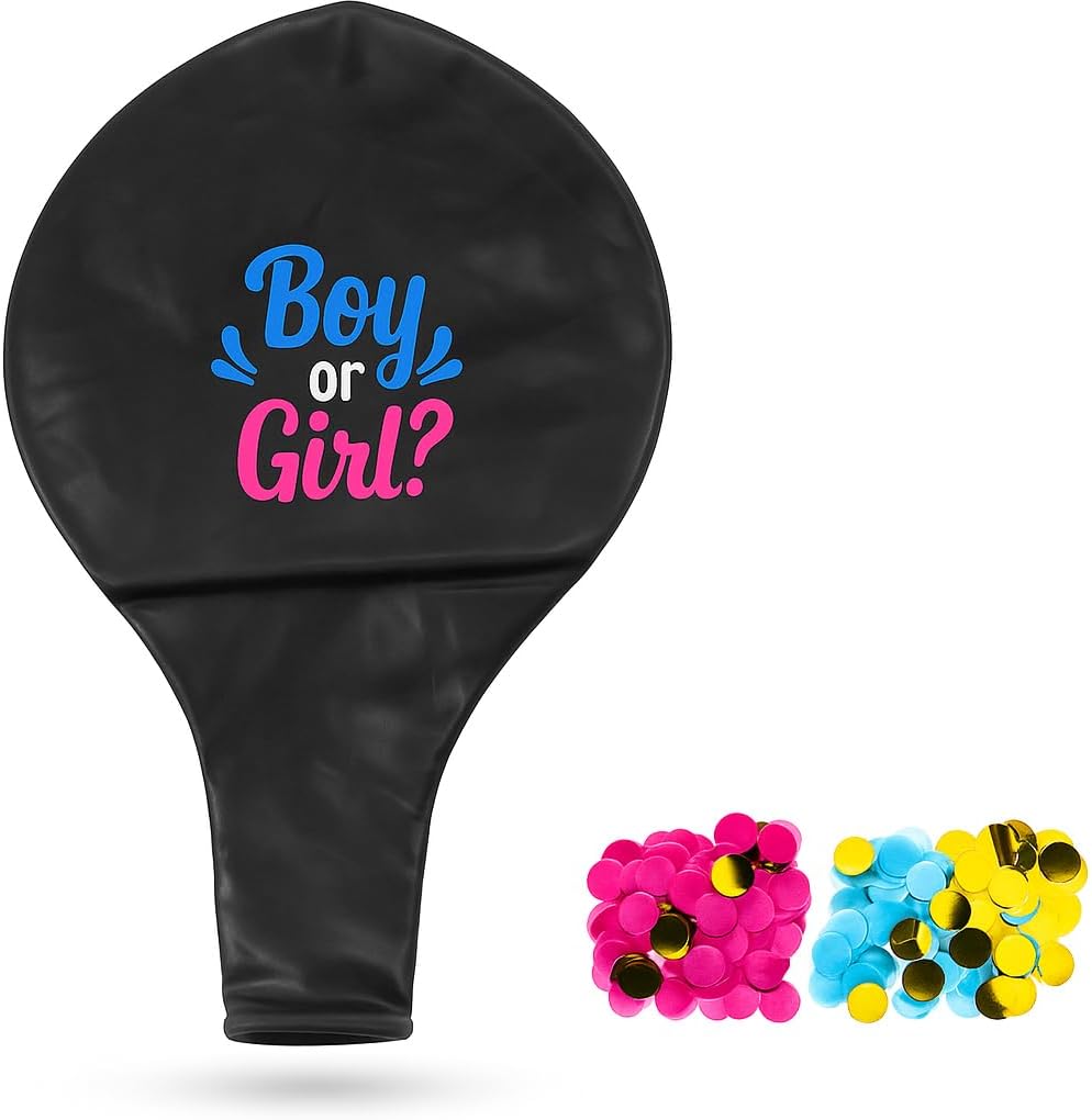 120 Pieces 36 Inch Gender Reveal Balloon Boy or Girl Confetti Party Balloons
