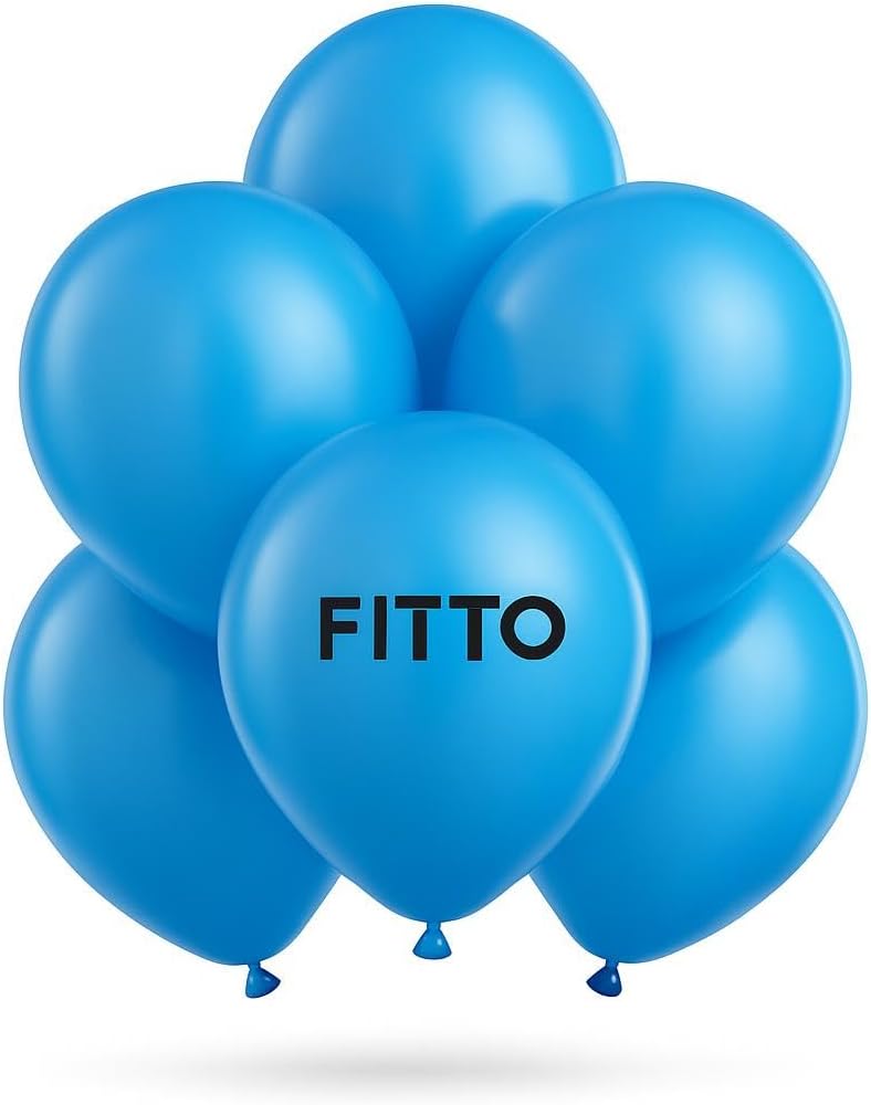 120 Pieces Matte Blue Latex Balloons 12 Pack 50 Pieces - Non-Toxic Durable Party Balloons for Weddings (Birthdays – Baby Showers – Special Occasions)