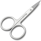 120 Pieces Stainless Steel Scissors with Curved Sharp Edge Blades for Precise Eyebrow Shaping (Professional Eyebrow Trimming Tool – Durable and Easy to Use – Perfect for Eyebrow – Nose – and Facial Hair Care)