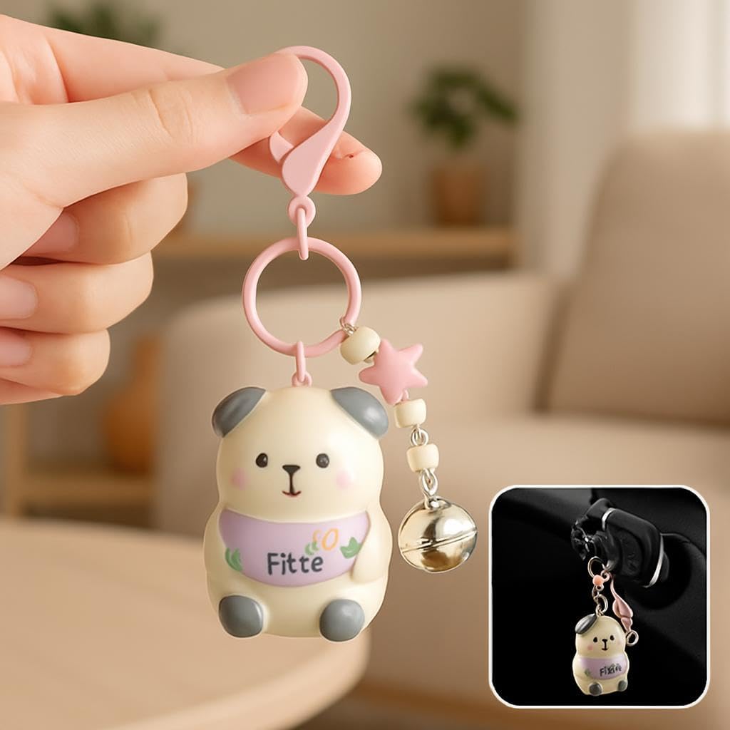 96 Pieces Bear 3D Doll Car Keychain -s