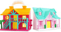 96 Pieces Doll Small House Miniature Furniture Toys for Girls with Light - Interactive Toy Playset with Detailed Furniture (LED Lights – and Fun Accessories - Perfect Gift for Kids Ages 3+)