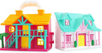 96 Pieces Doll Small House Miniature Furniture Toys for Girls with Light - Interactive Toy Playset with Detailed Furniture (LED Lights – and Fun Accessories - Perfect Gift for Kids Ages 3+)