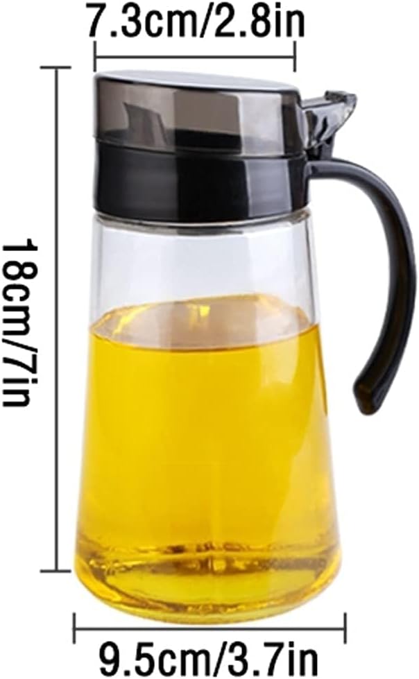 96 Pieces Oil Dispenser Bottles (23.6 Oz Multicolor Glass – with Spout and Handle – Creative Seasoning Bottle – Anti-drip – Kitchen Oil Dispenser)