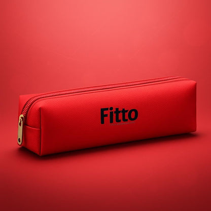 Red Pencil Case 21x3x3cm Stationery Organizer