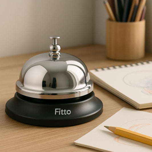 85mm Metallic Office Bell, 8.5x6cm Desk Ring Bell for Office & School