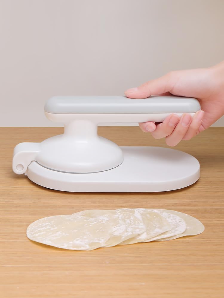 Dumpling Skin Pressing Tool – Ergonomic Design – White – Single Pack