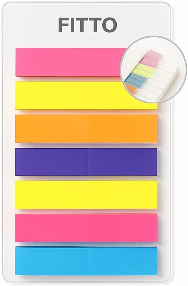 144 Pieces 175 Pieces Page Makers Assorted Colors (4.5x0.9cm (25x7 Color Variety))