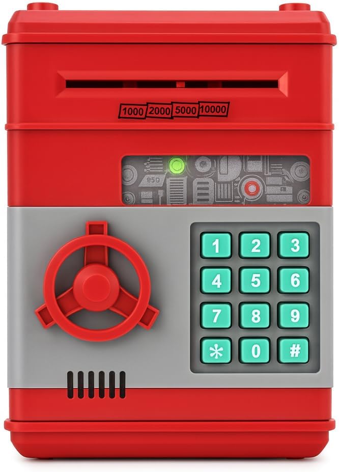 72 Pieces Electronic Real Money Coin Password Protected ATM Machine Saving Boxes (Assorted Colors)