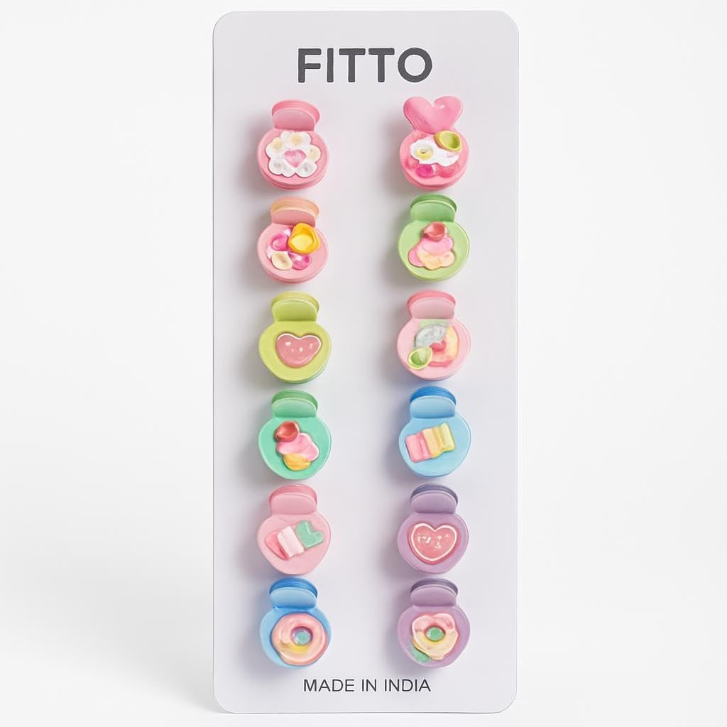 96 Pieces Mini Plastic Hair Clips (Pack of 14 – Assorted Colors for Everyday Use)
