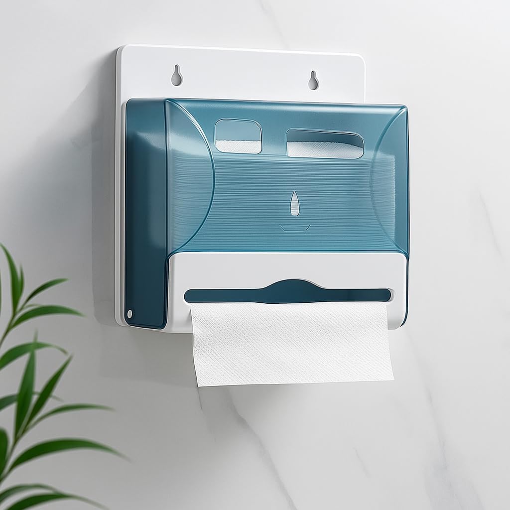 Tissue Box, Perforation-Free Wall-Mounted, Durable, Suitable for Commercial Use, Hotels, Toilets, Kitchens